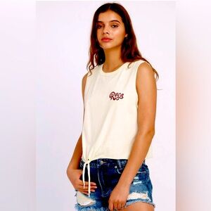RVCA  Tie-Front Tank Top